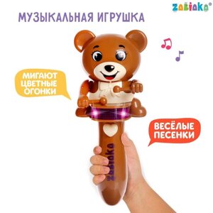 Музыкальная игрушка "Забавный мишутка", звук, свет, цвет коричневый