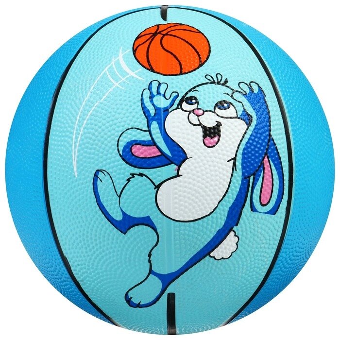 Мяч баскетбольный "Заяц", размер 3, 280 г от компании Интернет-гипермаркет «MOLL» - фото 1