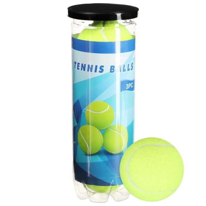 Мяч для большого тенниса "Тренер", набор 3 шт от компании Интернет-гипермаркет «MOLL» - фото 1