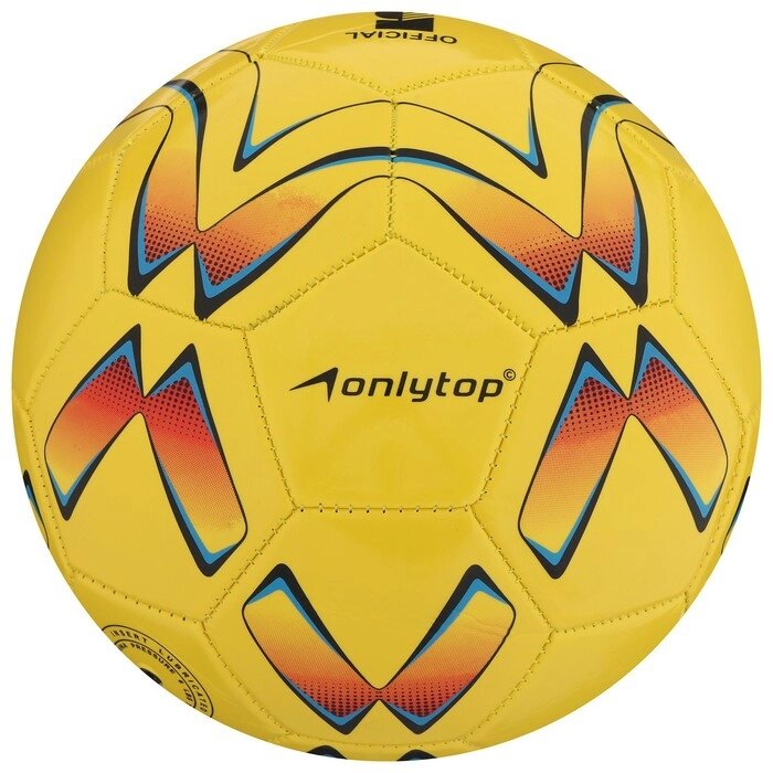 Мяч футбольный, размер 5, 32 панели, PVC, 2 подслоя, машинная сшивка, 260 г, МИКС от компании Интернет-гипермаркет «MOLL» - фото 1