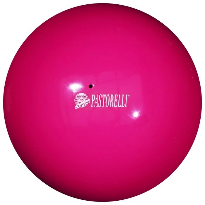 Мяч гимнастический Pastorelli New Generation, 18 см, FIG, цвет малиновый от компании Интернет-гипермаркет «MOLL» - фото 1