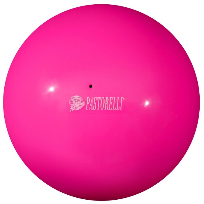 Мяч гимнастический Pastorelli New Generation, 18 см, FIG, цвет розовый флуоресцентный от компании Интернет-гипермаркет «MOLL» - фото 1