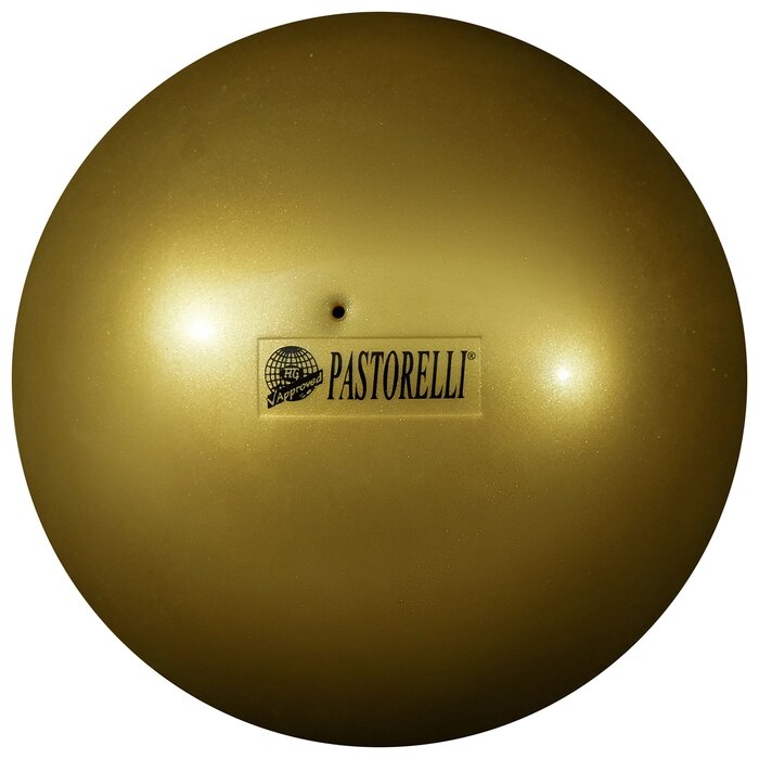 Мяч гимнастический Pastorelli New Generation, 18 см, FIG, цвет золотой от компании Интернет-гипермаркет «MOLL» - фото 1