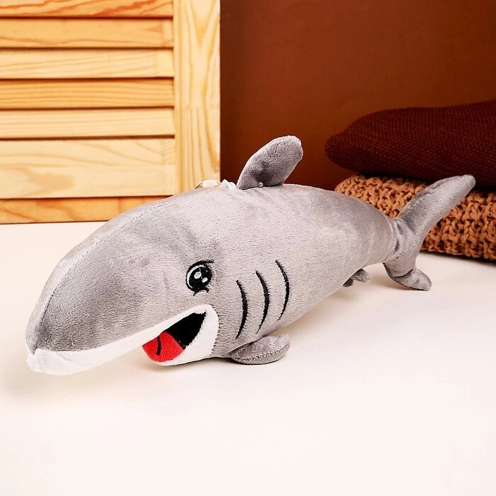 Мягкая игрушка "Акула", 39 см, цвет серый от компании Интернет-гипермаркет «MOLL» - фото 1