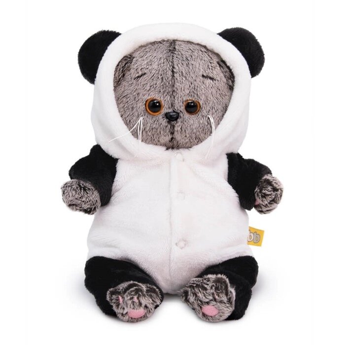 Мягкая игрушка "Басик BABY", в комбинезоне панда, 20 см от компании Интернет-гипермаркет «MOLL» - фото 1