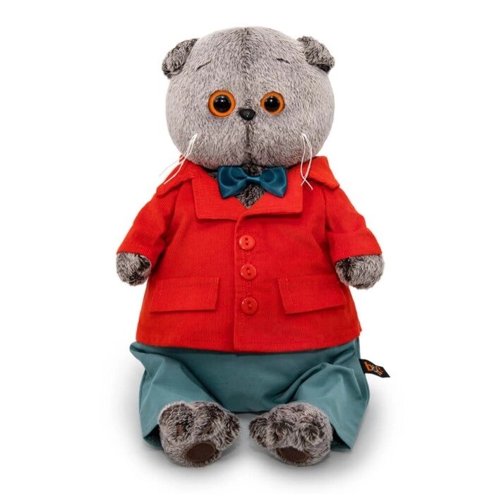 Мягкая игрушка "Басик в костюме с вельветовым пиджаком", 25 см от компании Интернет-гипермаркет «MOLL» - фото 1
