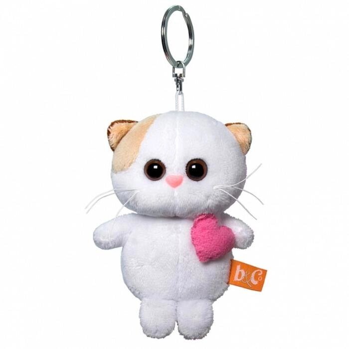 Мягкая игрушка-брелок "Кошечка Ли Ли брелок с розовым сердцем", 12 см от компании Интернет-гипермаркет «MOLL» - фото 1