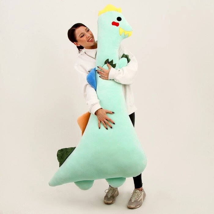 Мягкая игрушка "Динозавр", 140 см, цвет зеленый от компании Интернет-гипермаркет «MOLL» - фото 1