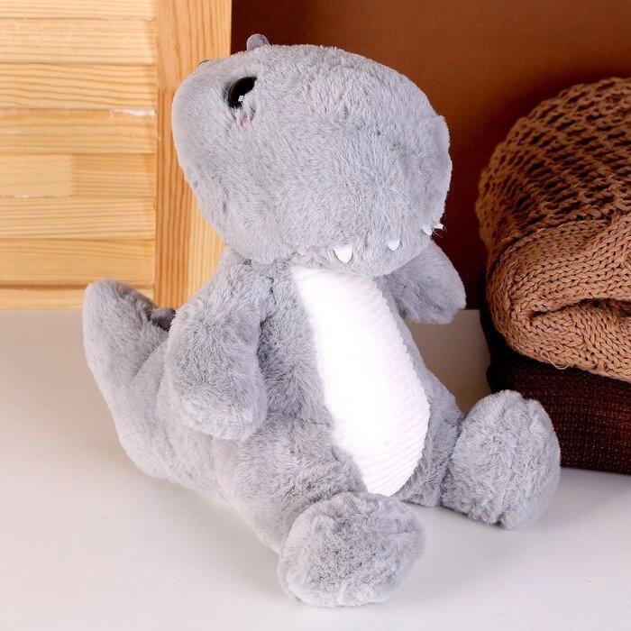 Мягкая игрушка "Динозавр", 25 см, цвет серый от компании Интернет-гипермаркет «MOLL» - фото 1