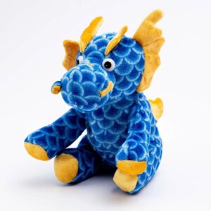 Мягкая игрушка "Дракон", 16 см, цвет синий