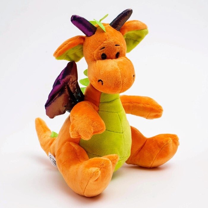 Мягкая игрушка "Дракон", 23 см, цвет оранжевый от компании Интернет-гипермаркет «MOLL» - фото 1