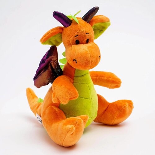 Мягкая игрушка "Дракон", 23 см, цвет оранжевый