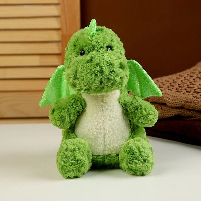Мягкая игрушка "Дракон", 23 см, цвет зеленый от компании Интернет-гипермаркет «MOLL» - фото 1