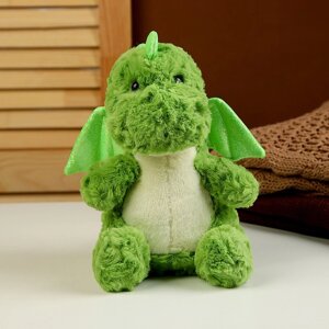Мягкая игрушка "Дракон", 23 см, цвет зеленый