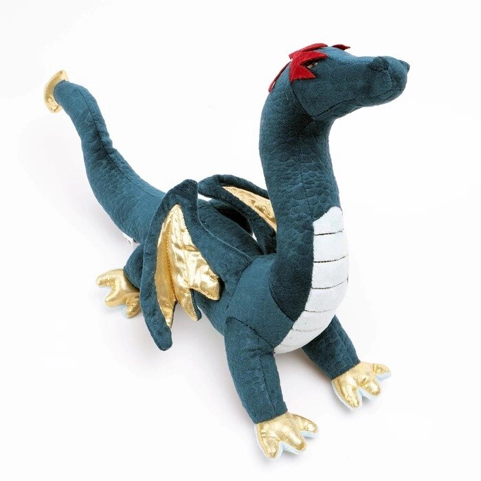 Мягкая игрушка "Дракон", 34 см, цвет синий от компании Интернет-гипермаркет «MOLL» - фото 1
