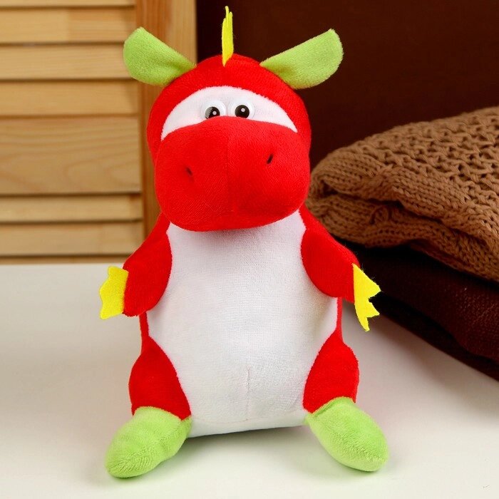 Мягкая игрушка "Дракоша"  красный, 23 см от компании Интернет-гипермаркет «MOLL» - фото 1