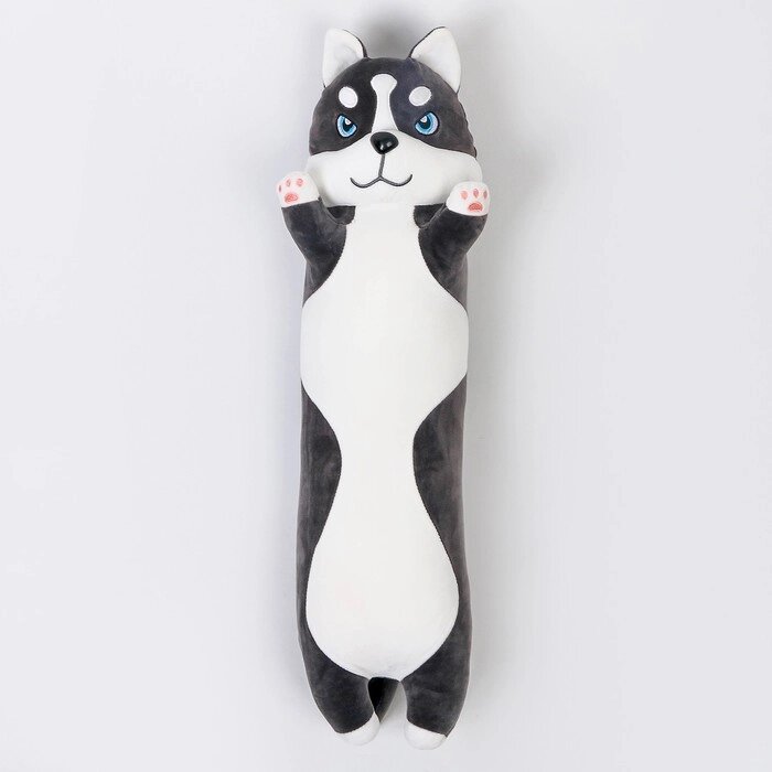 Мягкая игрушка "Хаски", 65 см, цвет серо-белый от компании Интернет-гипермаркет «MOLL» - фото 1