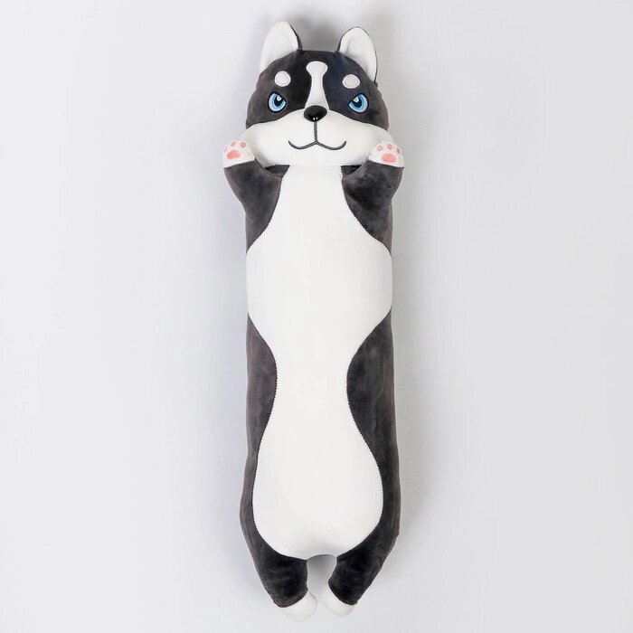 Мягкая игрушка "Хаски", 80 см, цвет черно-белый от компании Интернет-гипермаркет «MOLL» - фото 1