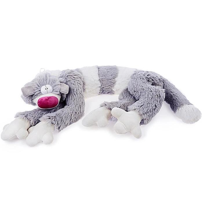 Мягкая игрушка "Кот Бекон", 112 см, цвет бело-серый от компании Интернет-гипермаркет «MOLL» - фото 1