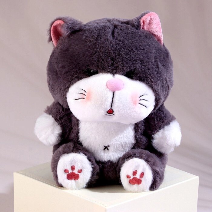 Мягкая игрушка "Котик", 25 см, цвет серый от компании Интернет-гипермаркет «MOLL» - фото 1