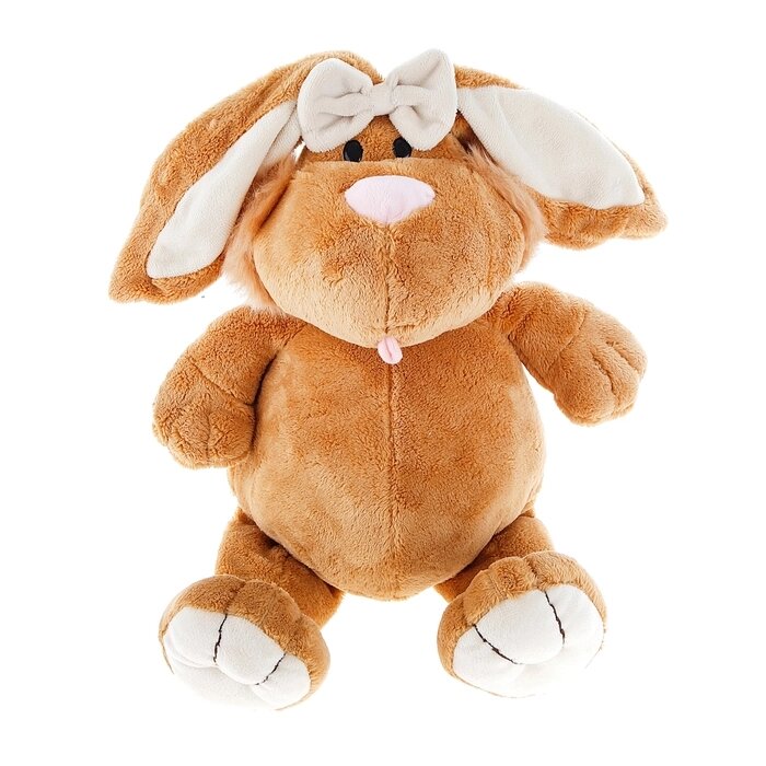 Мягкая игрушка "Кролик коричневый сидячий" 40 см от компании Интернет-гипермаркет «MOLL» - фото 1
