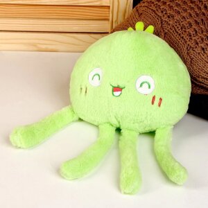 Мягкая игрушка "Медуза", 17 см, цвет зеленый