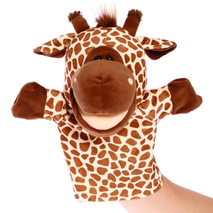 Мягкая игрушка на руку "Жираф", 26 см от компании Интернет-гипермаркет «MOLL» - фото 1