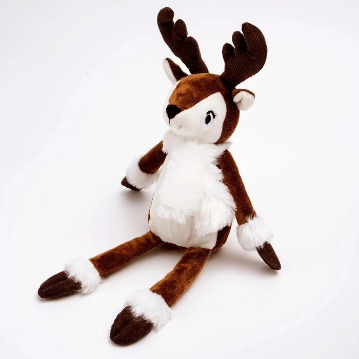 Мягкая игрушка "Олень", 20 см, цвет коричневый от компании Интернет-гипермаркет «MOLL» - фото 1