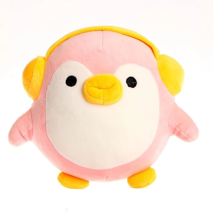 Мягкая игрушка "Пингвин в наушниках" цвет МИКС от компании Интернет-гипермаркет «MOLL» - фото 1