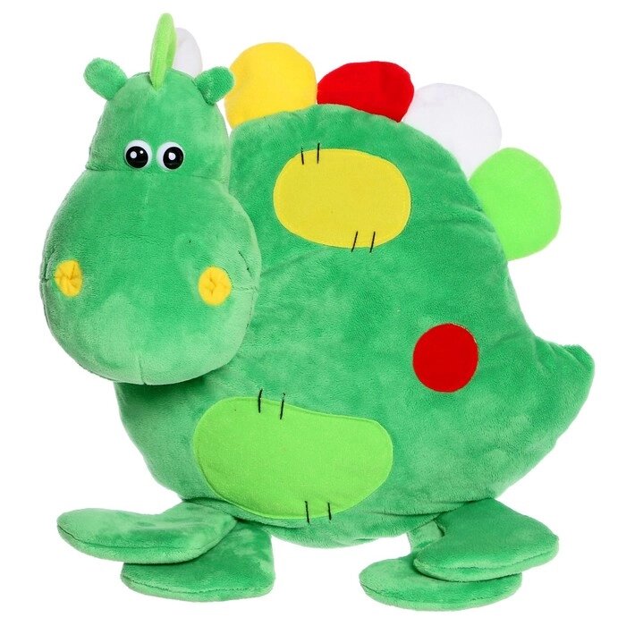 Мягкая игрушка-подушка "Дракон", цвет зеленый, 35 см от компании Интернет-гипермаркет «MOLL» - фото 1