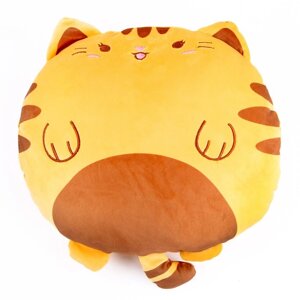 Мягкая игрушка-подушка "Кот", 43 см, цвет оранжевый