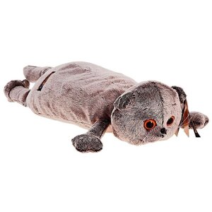 Мягкая игрушка-подушка "Кот", цвет серый, 40 см