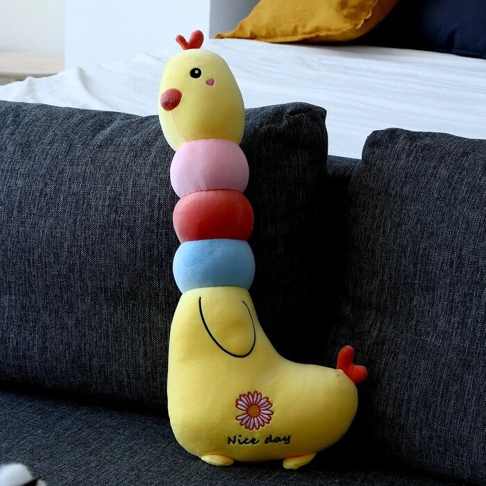 Мягкая игрушка-подушка "Курочка", 60 см, цвет желтый от компании Интернет-гипермаркет «MOLL» - фото 1