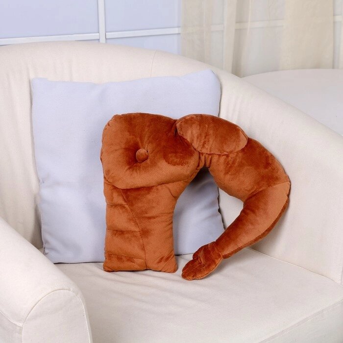 Мягкая игрушка-подушка "Мужское плечо", 45 см, цвет коричневый от компании Интернет-гипермаркет «MOLL» - фото 1