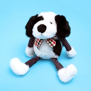 Мягкая игрушка "Собака", 16 см, цвет черно-белая