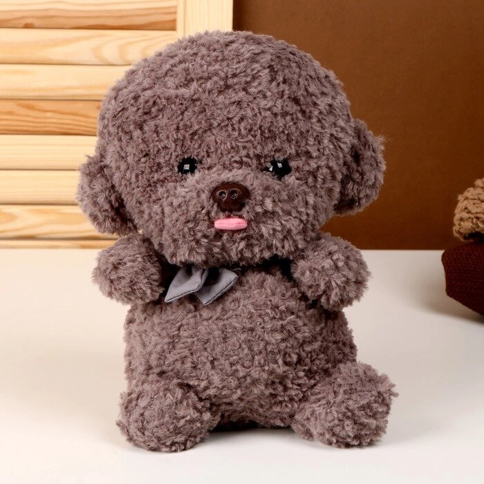 Мягкая игрушка "Собака", 25 см, цвет серый от компании Интернет-гипермаркет «MOLL» - фото 1