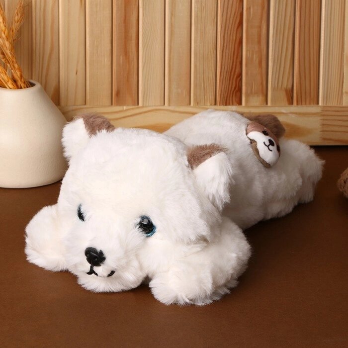 Мягкая игрушка "Собака", 33 см, цвет белый от компании Интернет-гипермаркет «MOLL» - фото 1