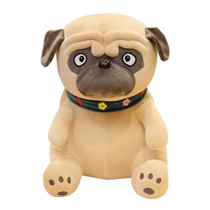 Мягкая игрушка "Собака Мопс", 40 см 2137/30 от компании Интернет-гипермаркет «MOLL» - фото 1