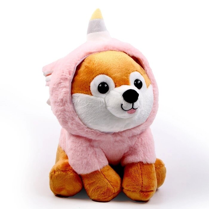 Мягкая игрушка "Собака" в костюме единорога, 30 см от компании Интернет-гипермаркет «MOLL» - фото 1