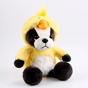 Мягкая игрушка "Собака" в костюме утки, 30 см, цвет жёлтый