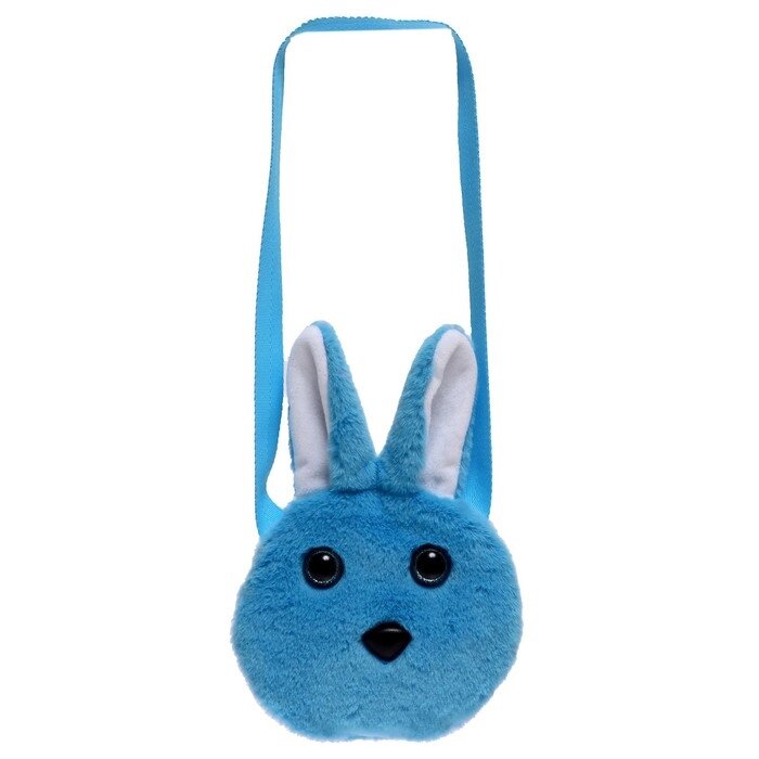 Мягкая игрушка-сумка "Зайчик", голубая 088/17/211 от компании Интернет-гипермаркет «MOLL» - фото 1