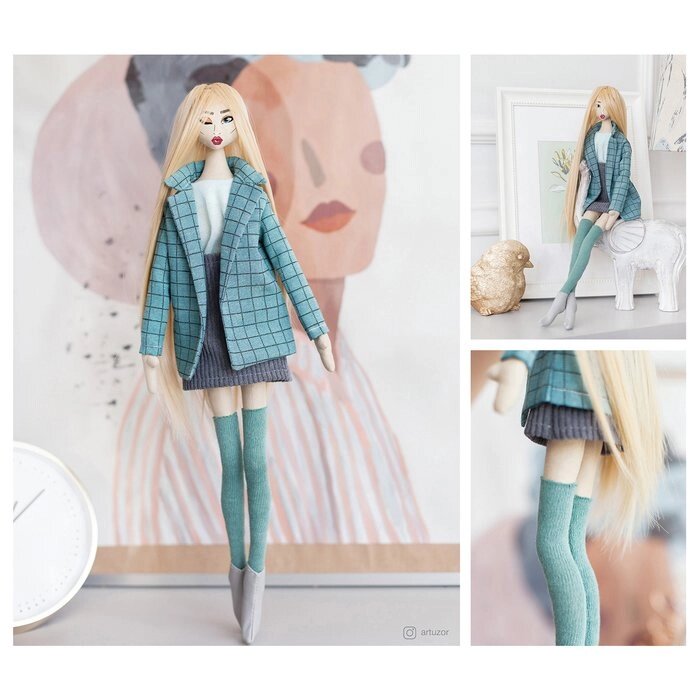 Мягкая кукла "Лина", набор для шитья 22,4  5,2  15,6 см от компании Интернет-гипермаркет «MOLL» - фото 1
