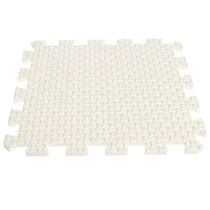 Мягкий пол универсальный, цвет белый, 33х33 см 33МП-П/БЕЛЫЙ от компании Интернет-гипермаркет «MOLL» - фото 1