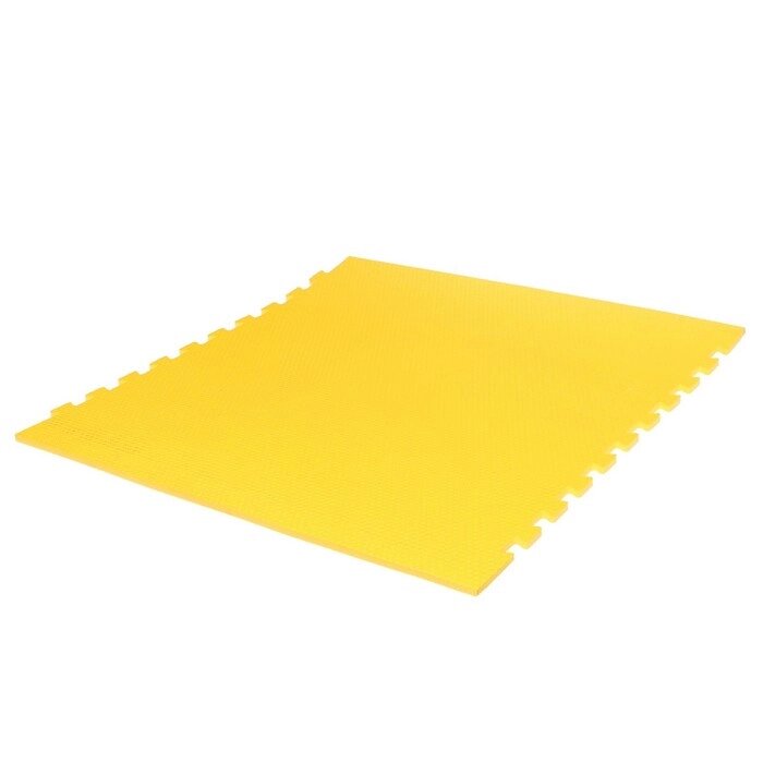 Мягкий пол универсальный "New-накат. Соты", цвет жёлтый, 100  100 см, 14 мм, 30 шор от компании Интернет-гипермаркет «MOLL» - фото 1