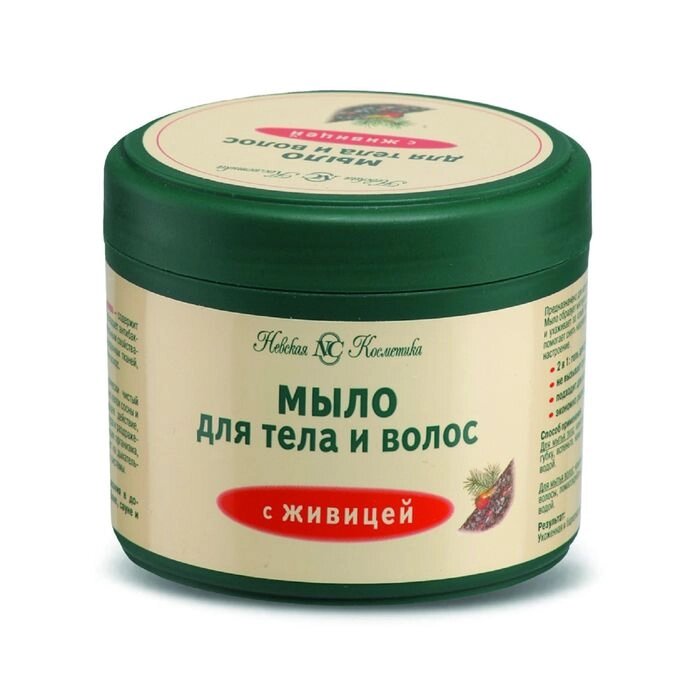 Мыло для тела и волос Невская косметика, с живицей, 300 мл от компании Интернет-гипермаркет «MOLL» - фото 1