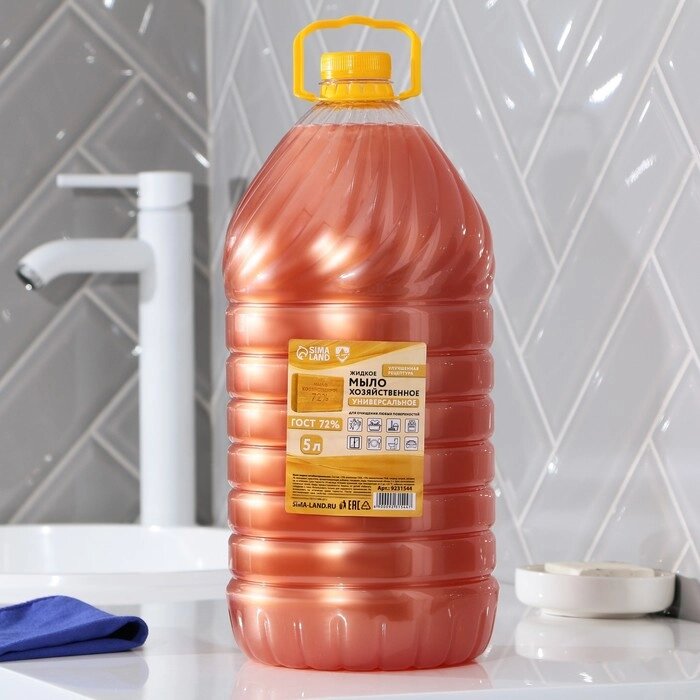 Мыло "Хозяйственное, жидкое" 5 литров от компании Интернет-гипермаркет «MOLL» - фото 1