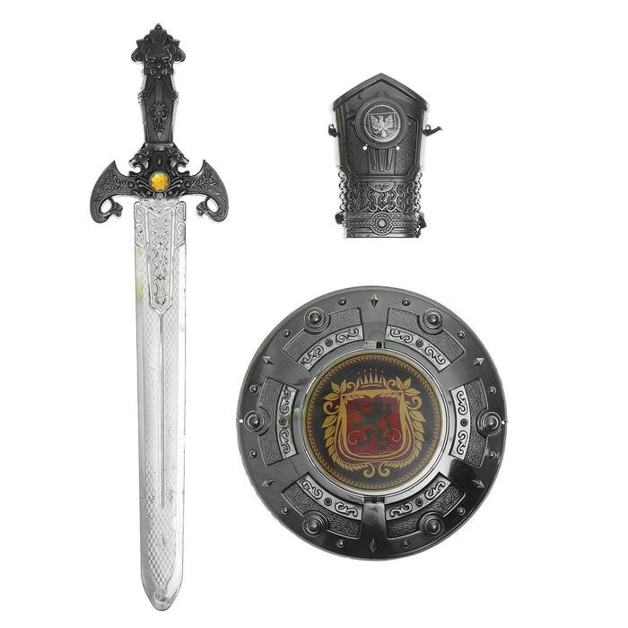 Набор богатыря: защита, меч, нарукавник от компании Интернет-гипермаркет «MOLL» - фото 1