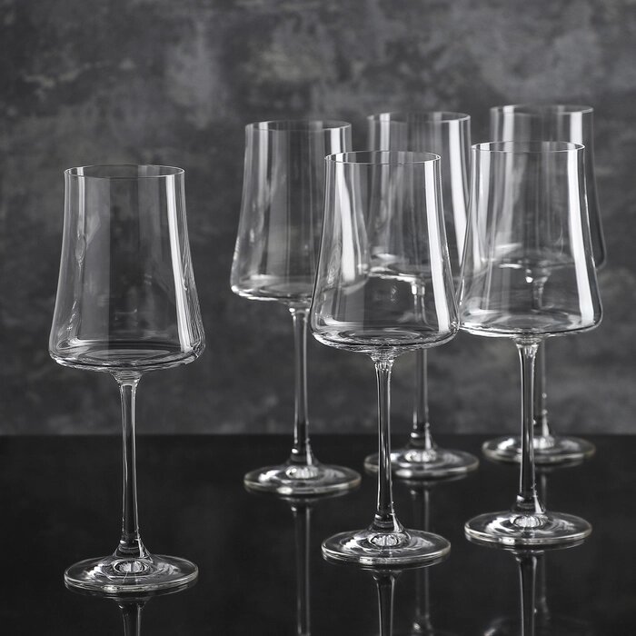 Набор бокалов для вина 360 мл "Экстра", 6 шт от компании Интернет-гипермаркет «MOLL» - фото 1