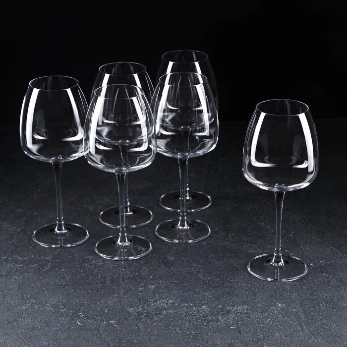Набор бокалов для вина Anser, 610 мл, 6 шт от компании Интернет-гипермаркет «MOLL» - фото 1