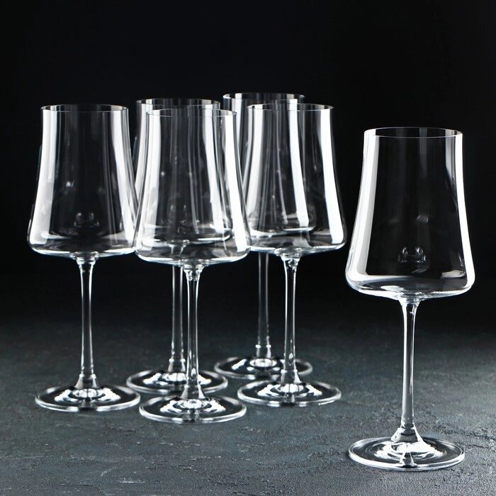 Набор бокалов для вина Bohemia Crystal "Экстра", 460 мл, 6 шт от компании Интернет-гипермаркет «MOLL» - фото 1